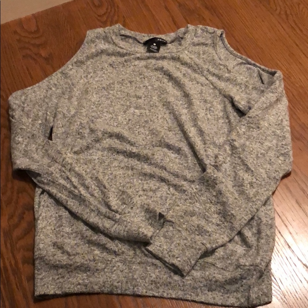 Super soft cold shoulder sweater
